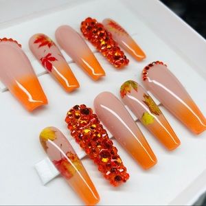 FALL AUTUMN PRESS ON NAILS